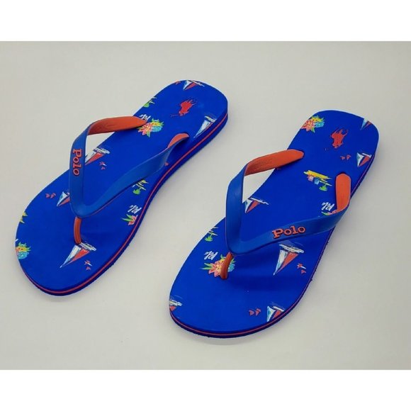 Ralph Lauren Polo Bolt Nautical Flip Flops main image 8